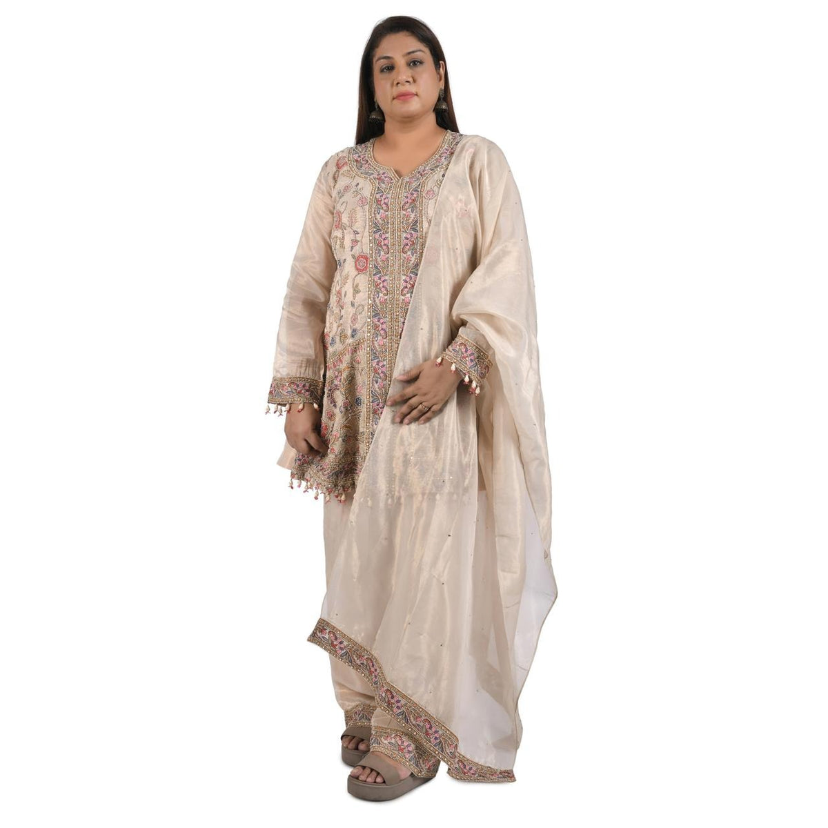 Short Anarkali Suit With Farshi Salwar